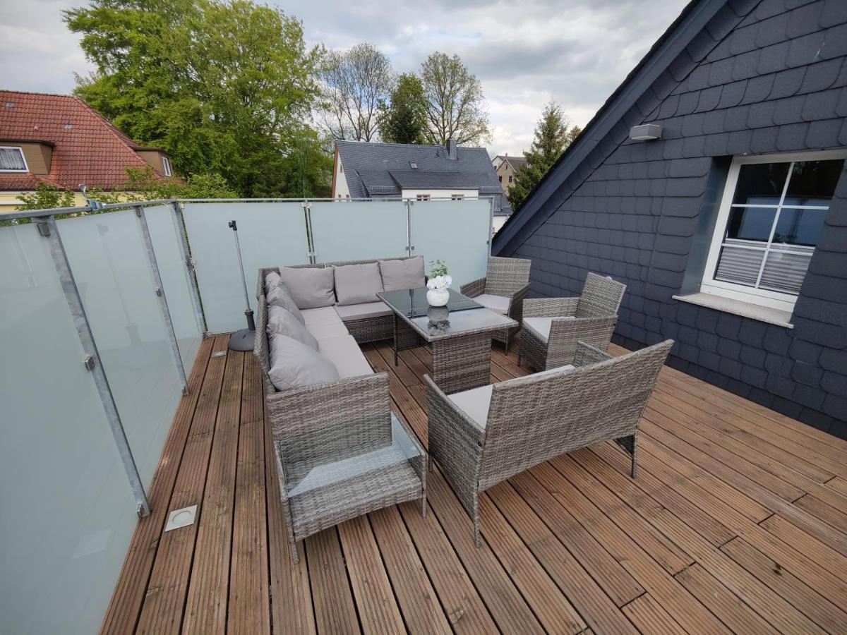 Ferienhaus Villa Adelsberg Mit Dachterrasse In Zentraler Lage Fuer Bis Zu 10 Personen Chemnitz Exteriör bild